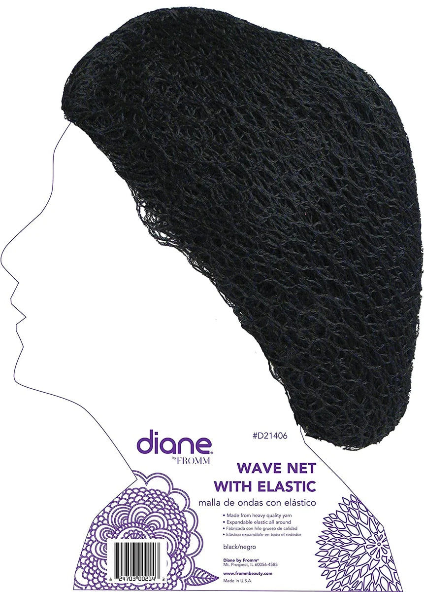 Diane Wave Hair Net with Elastic 24 per card