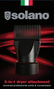 Solano 2 in 1 Blow Dryer Comb Attachment