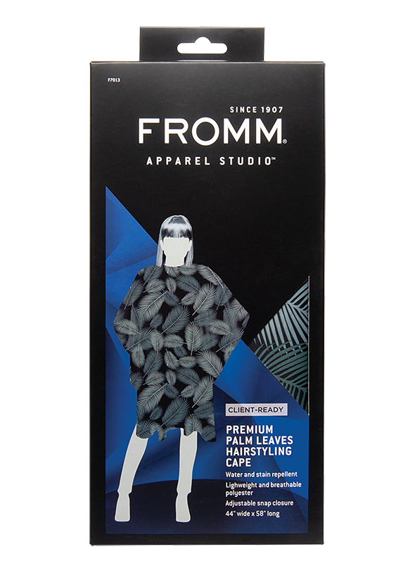 Fromm Premium Client Hairstyling Cape - Palms Print