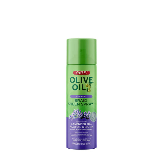 ORS Olive Oil Braidzone Braid Sheen Spray for Hair & Scalp Nourishment 10oz