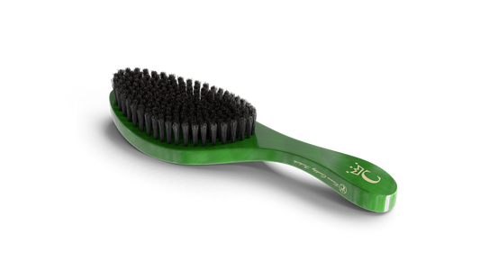 Crown Quality Brush Original Emerald Green Medium-Soft 100% Boar Bristle Crown