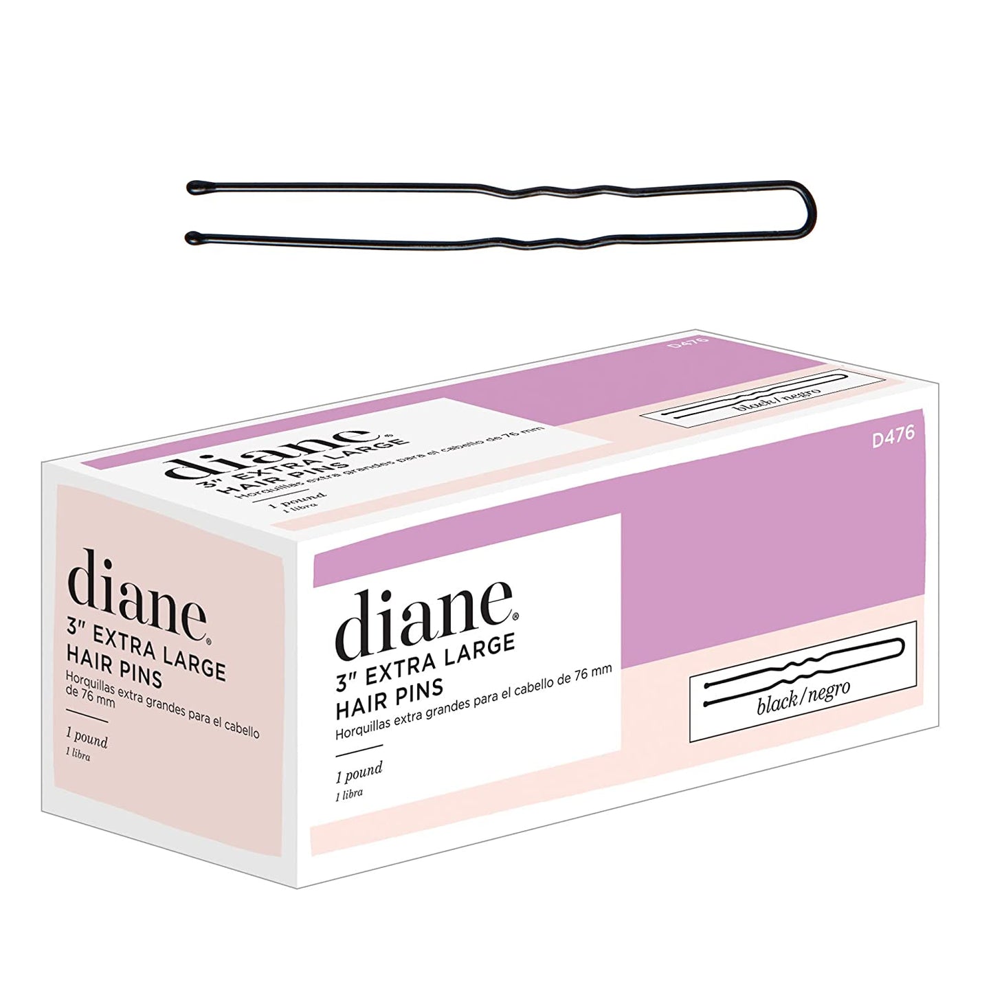 Diane #D477 Hair Pins 3" Extra Large Bronze