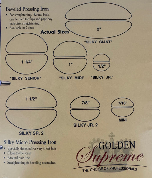 Golden Supreme Silky Curling Irons (FINAL SALE ITEM)