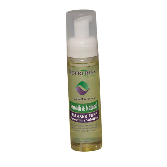 Nouritress Smooth & Natural Relaxer Free Straightening Restructuring Foam 8oz