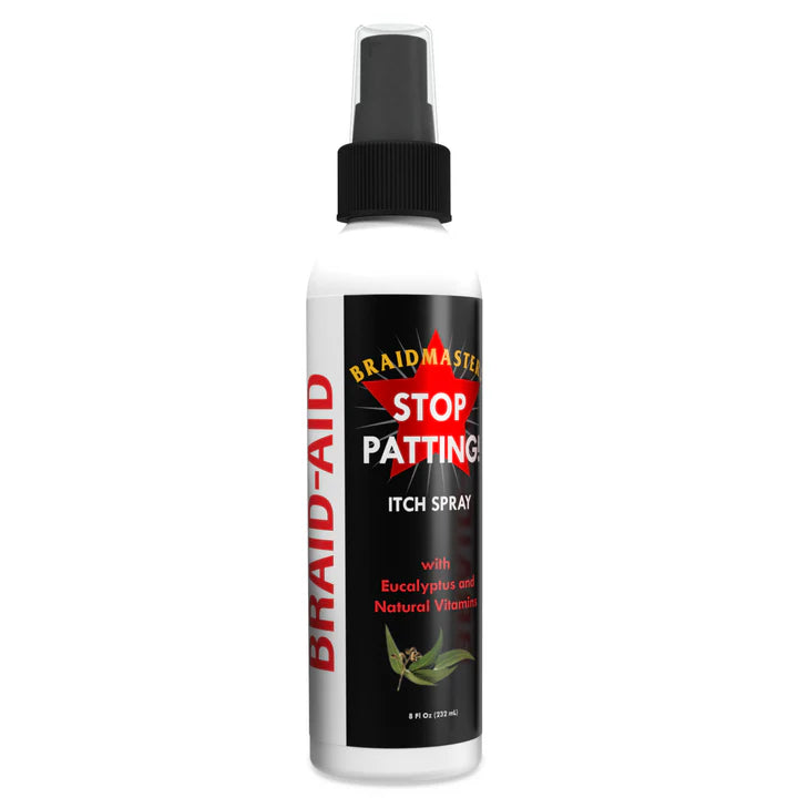 Braidmasters STOP PATTING | Itch Spray with Lavender Oil and Eucalyptus 8oz