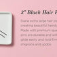 Diane 3" Hair Pins Black Extra Large D473