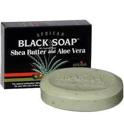 African Formula Black Soap Shea Butter And Aloe Vera 3.5oz/100g
