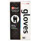 Product Club JETBLACK® Disposable Vinyl Gloves 90c
