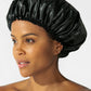 Betty Dain #620 Satin Curl Cap Black
