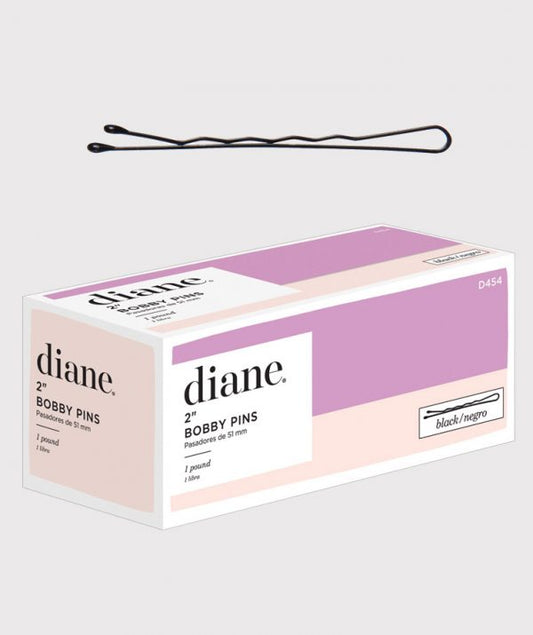 Diane #D454 Bob Pins 2" w/Rubber Tips Black