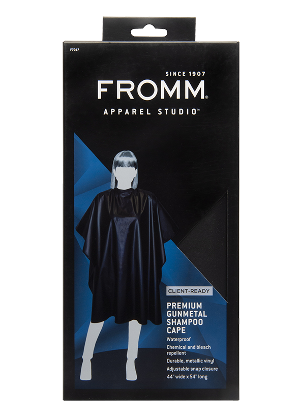 Fromm Client-Ready Premium Gunmetal  Shampoo Cape