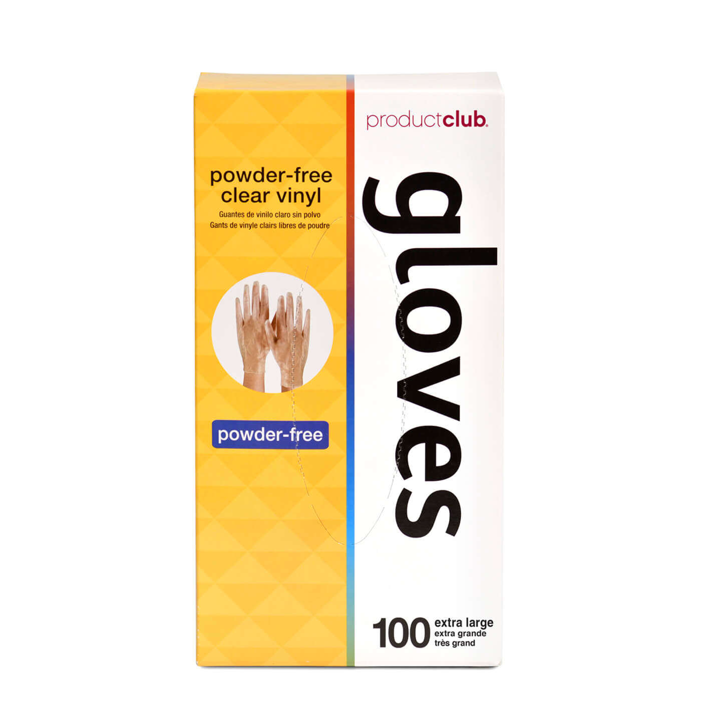 Product Club POWDER FREE Disposable Vinyl Gloves 100c